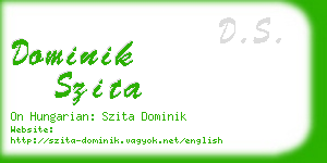 dominik szita business card